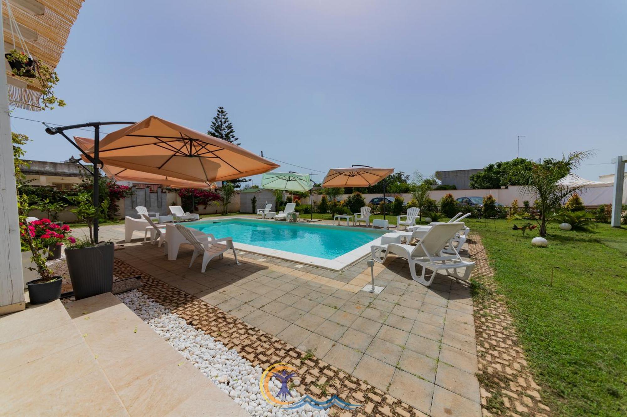 Villa Leonardo San Foca - Room, Pool & Restaurant Exterior foto